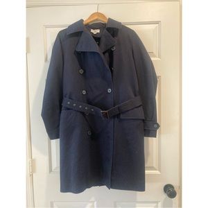 Ines de la Fressange for Uniqlo navy Trenchcoat Size Medium